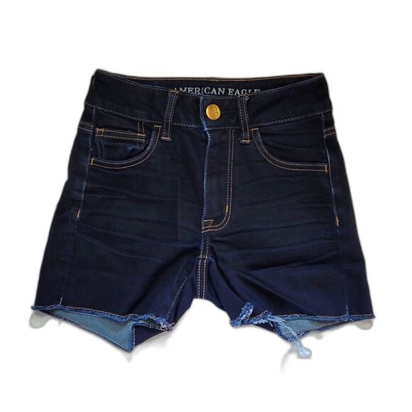 American Eagle Hi-Rise Shortie Shorts Size 00 - Picture 1 of 9
